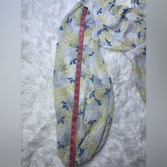 Ted Baker Suziiee floral-print woven mini dress With Asymmetric Ruffles Size 0 - Picture 9 of 16